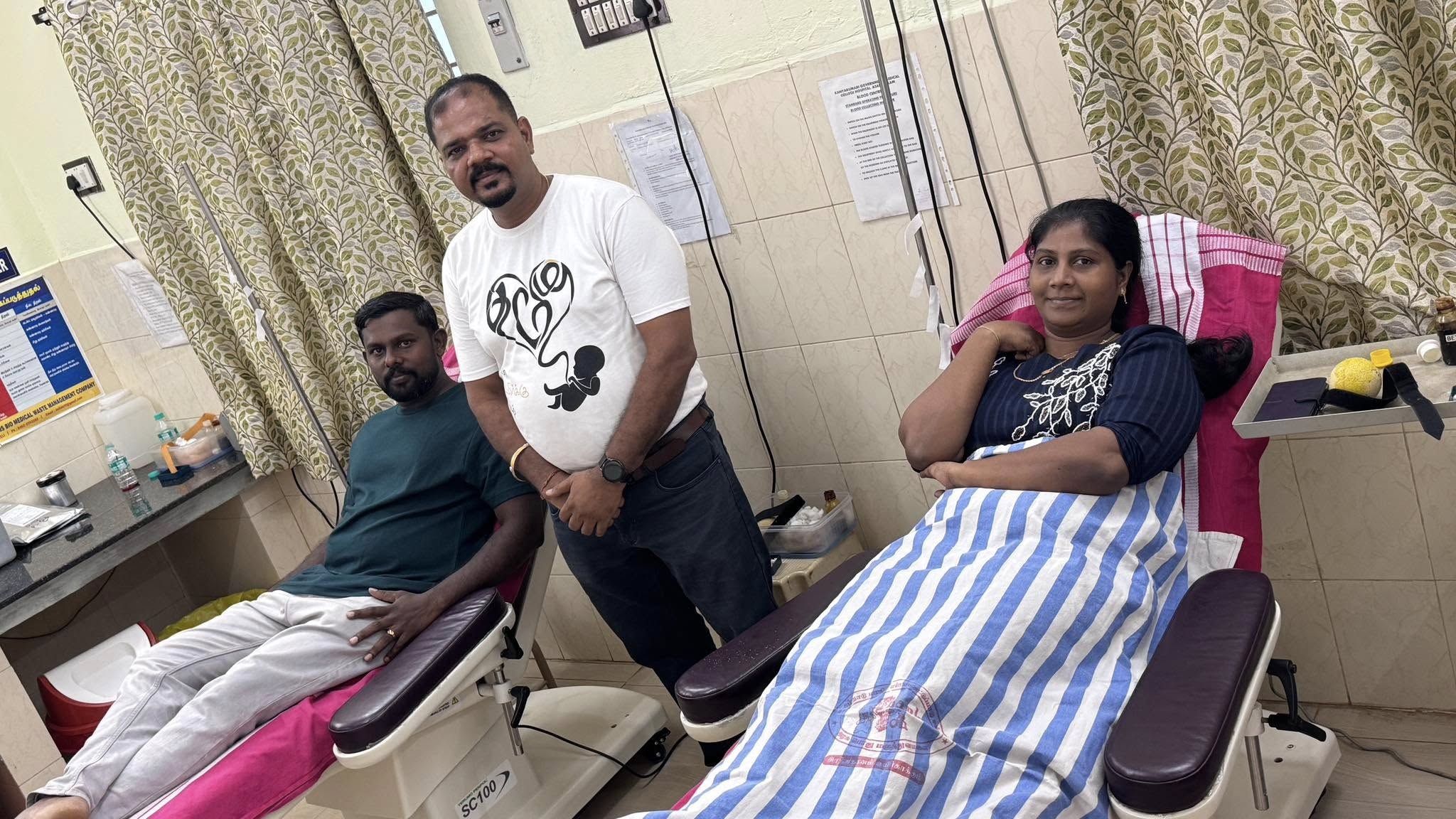 Blood Donors at Donation Center